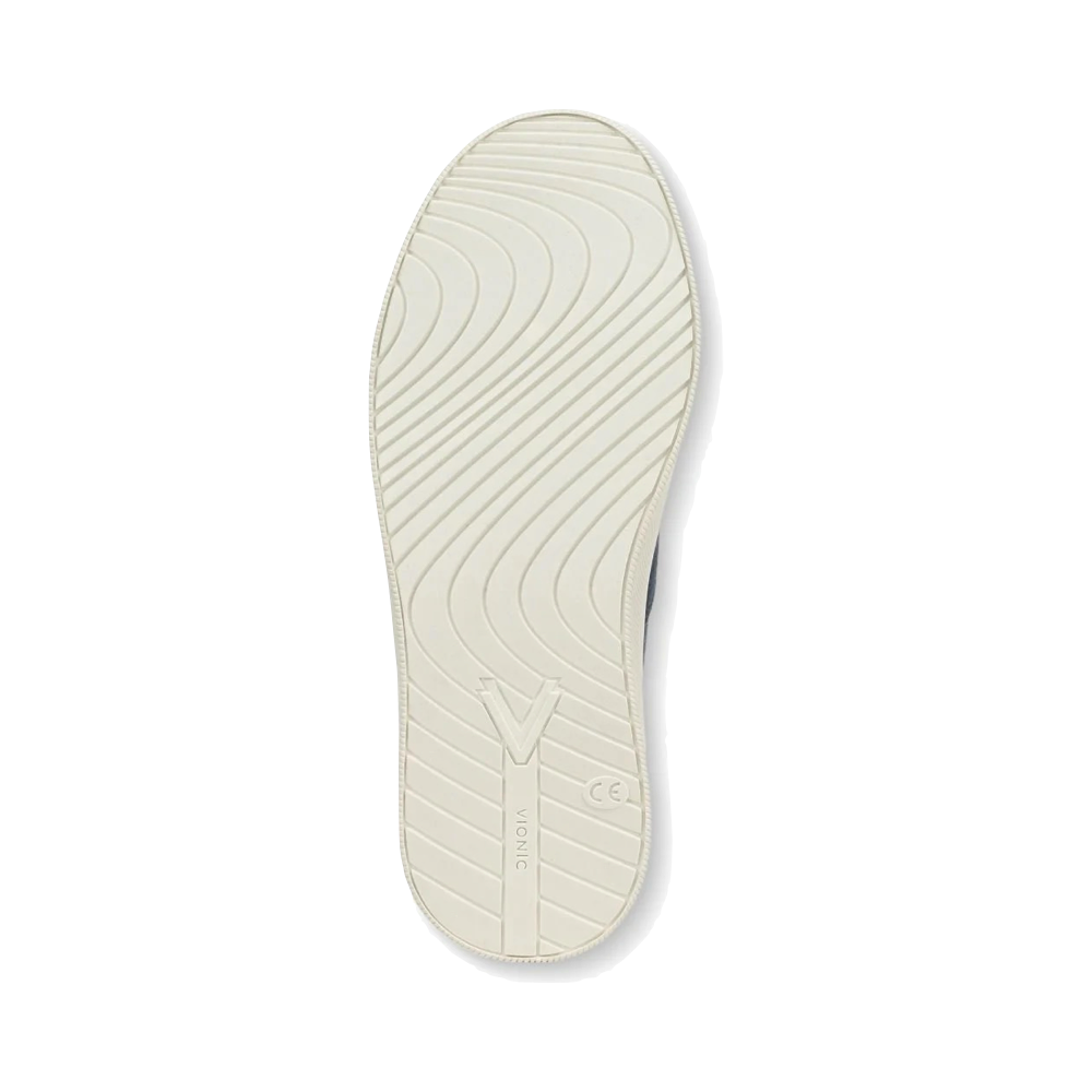 Bottom view of Vionic Beach Cobalt Slip On Sneaker for women.