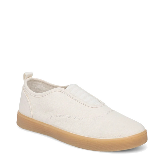 Mudguard and Toe view of Vionic Beach Cobalt Slip On Sneaker for women.