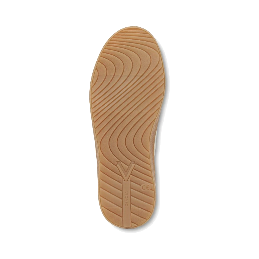 Bottom view of Vionic Beach Cyan Slip On Sneaker for women.