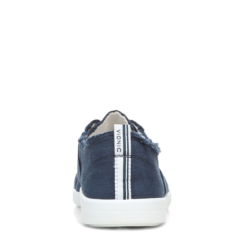 Back view of Vionic Beach Pismo Canvas Sneaker for women.