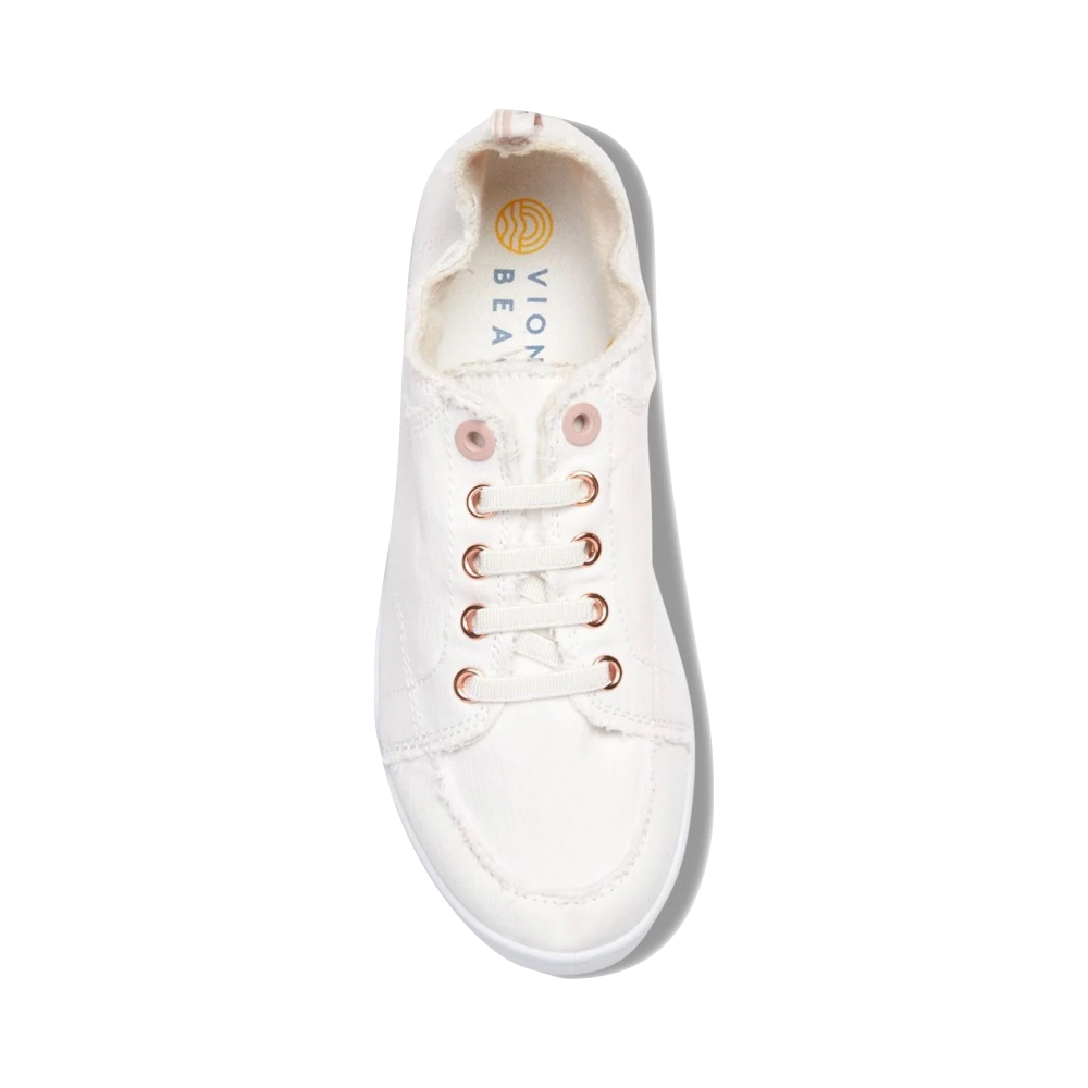 Top-down view of Vionic Beach Pismo Canvas Sneaker for women.