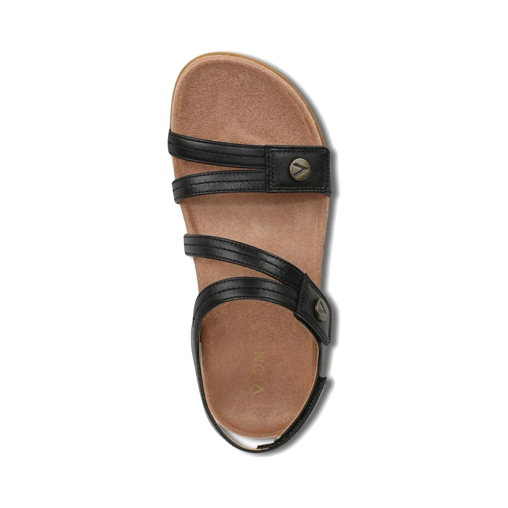 Vionic Women's Essie Strappy Sandal in Black