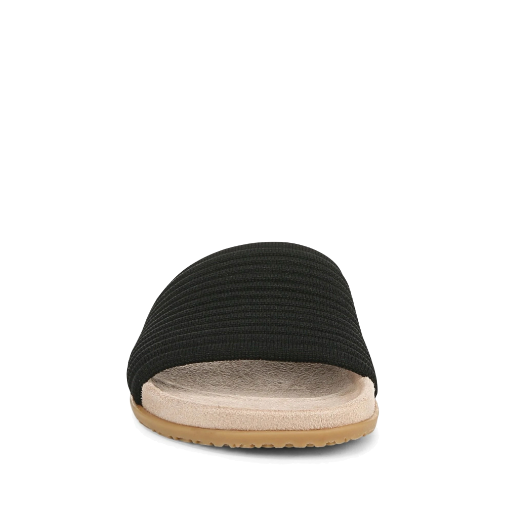 Front view of Vionic Evie Knit Slide Flip Sandal for women.