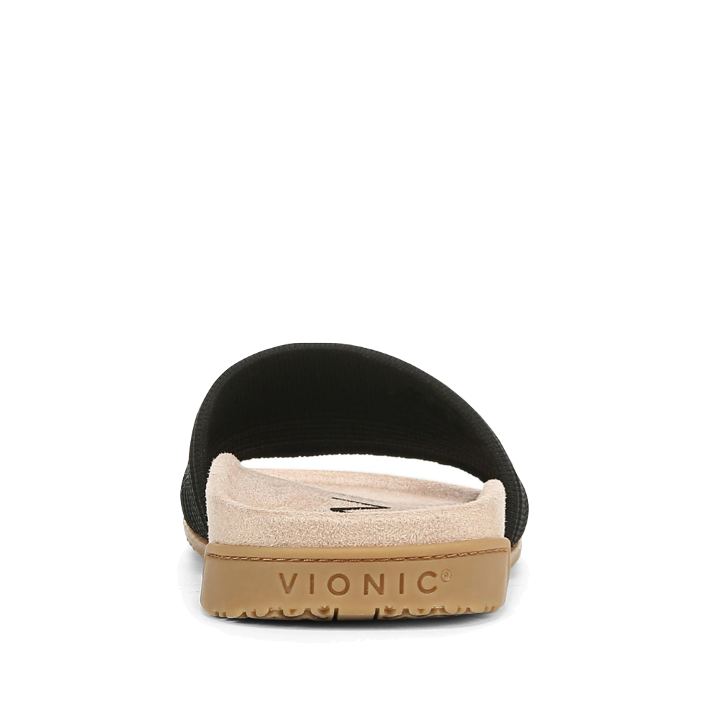 Back view of Vionic Evie Knit Slide Flip Sandal for women.