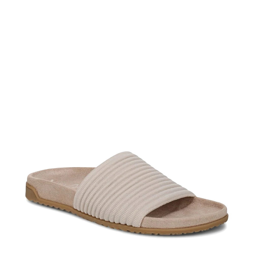 Toe view of Vionic Evie Knit Slide Flip Sandal for women.