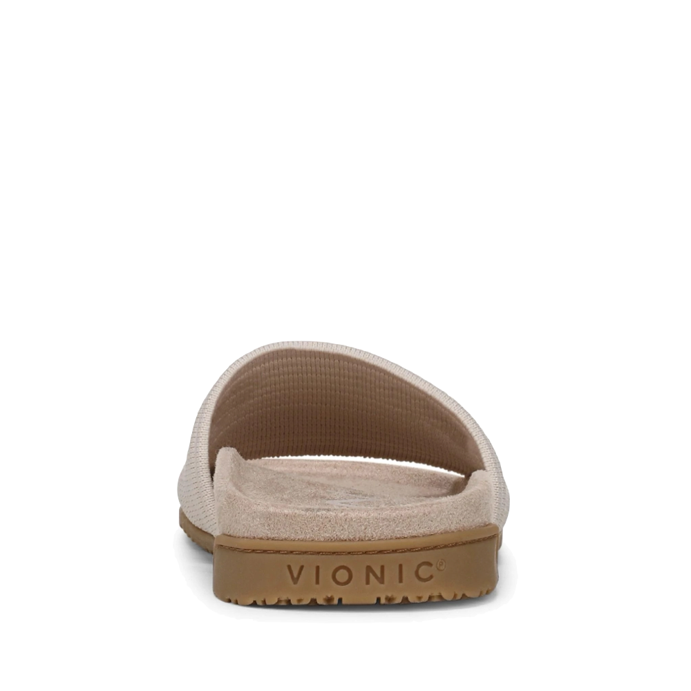 Back view of Vionic Evie Knit Slide Flip Sandal for women.