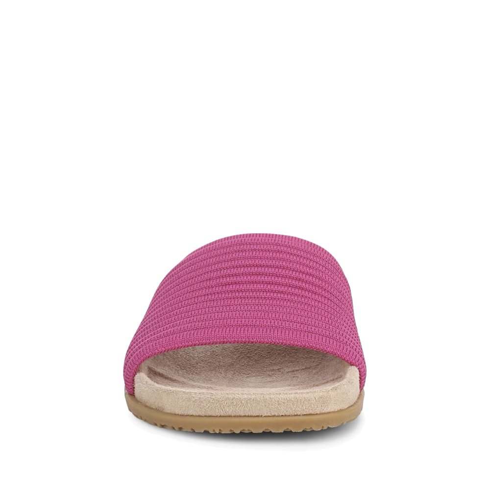 Front view of Vionic Evie Knit Slide Flip Sandal for women.