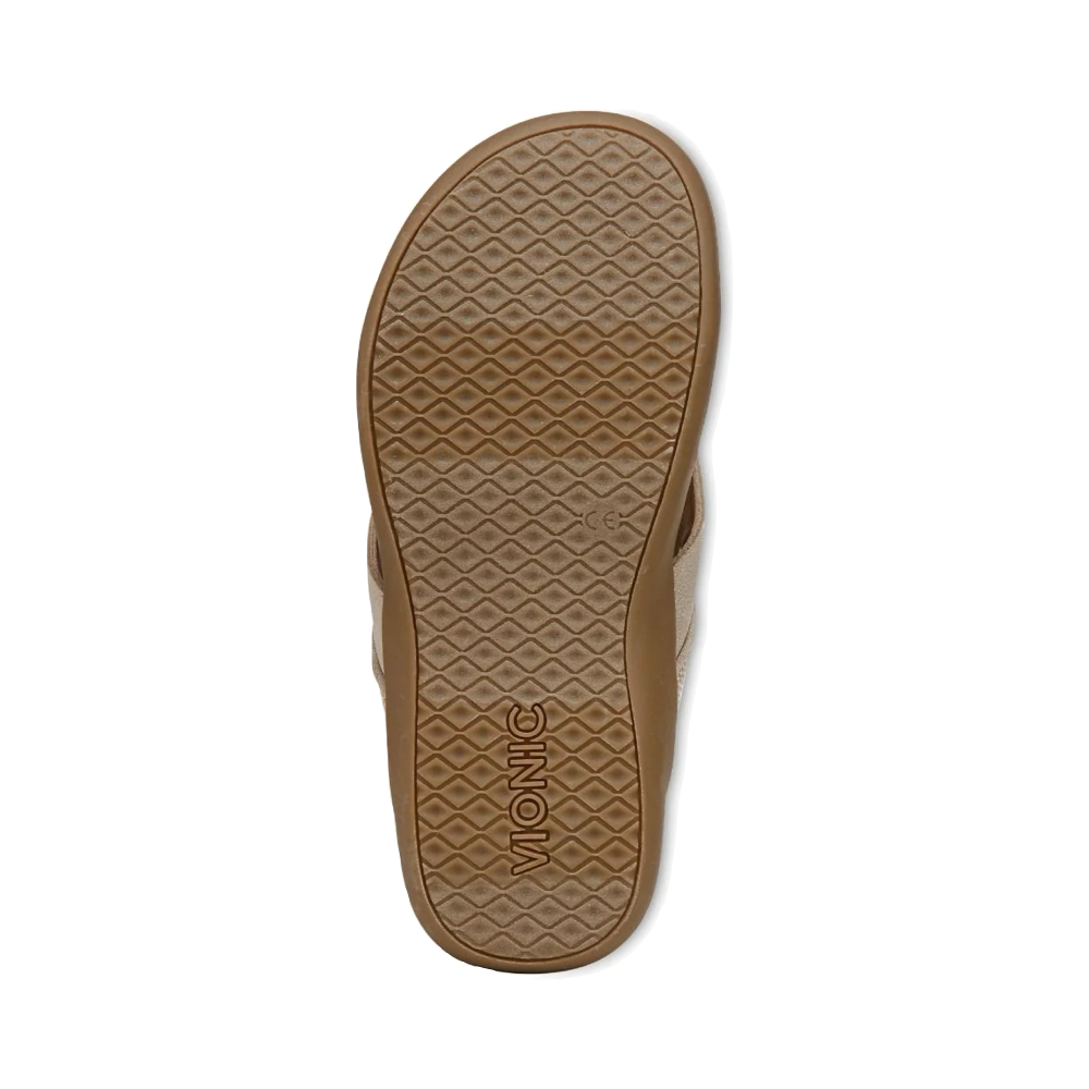 Bottom view of Vionic Shore Toe Post Flip Sandal for women.