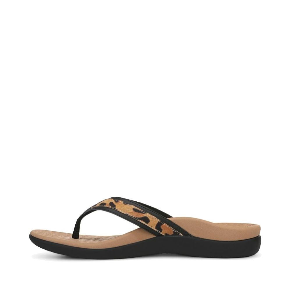 Side (left) view of Vionic Tide 2.0 Toe Post Flip Sandal for women.