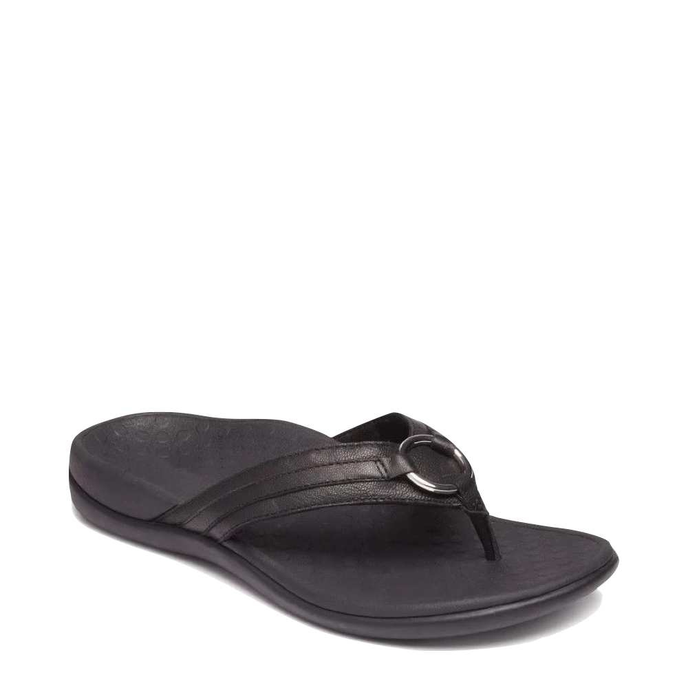 Vionic Women's Tide Aloe Toe Post Sandal (Black or White)