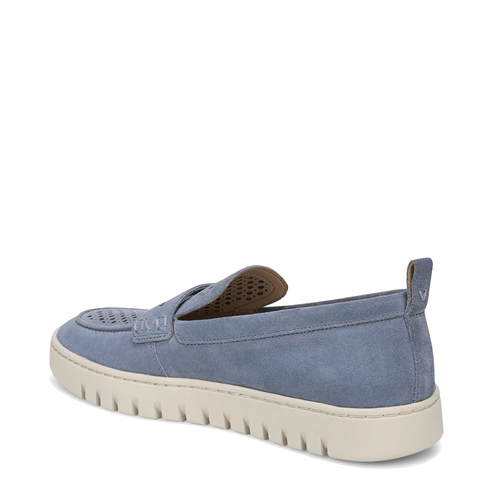 Heel view of Vionic Uptown Perf Slip On Loafer for women.