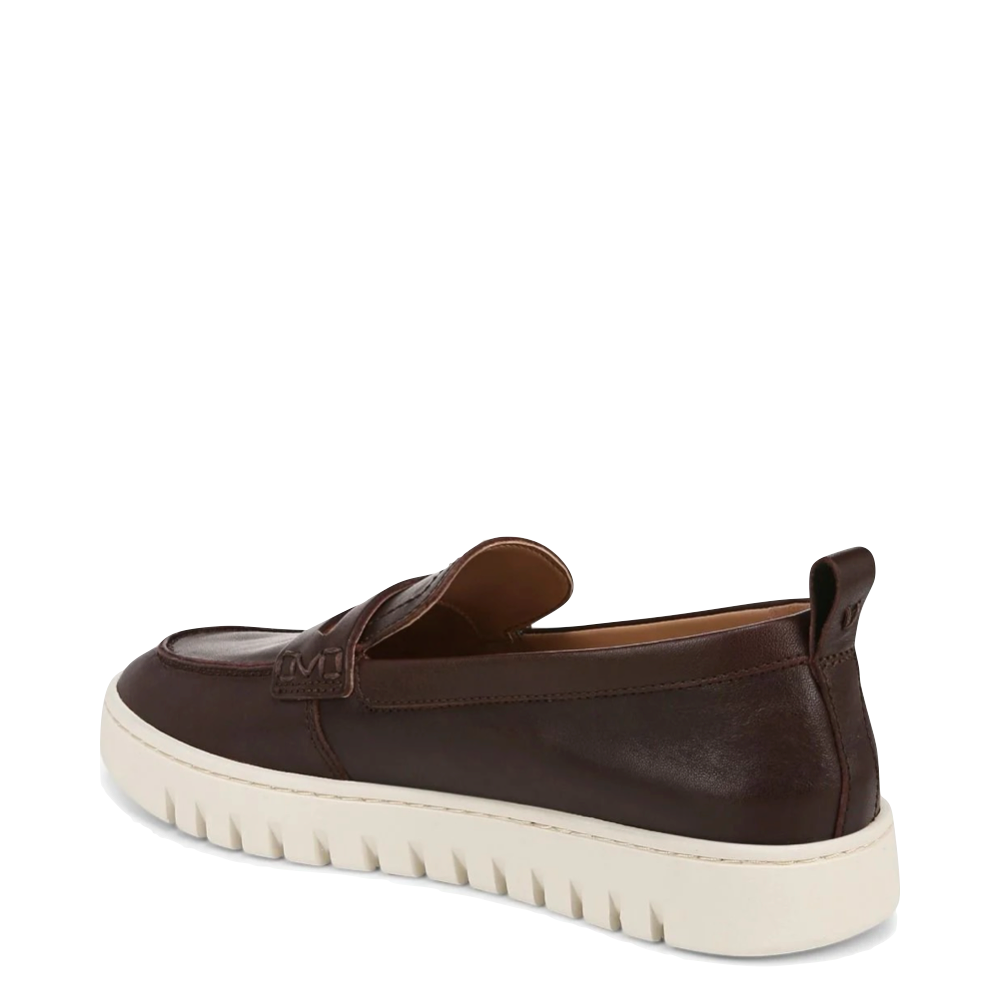 Heel view of Vionic Uptown Slip On Leather Loafer for women.