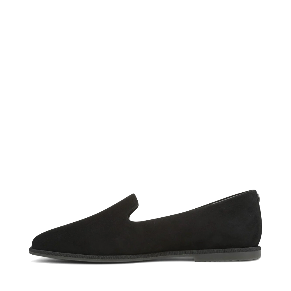 Side (left) view of Vionic Willa 2.0 Slip On Suede Flat for women.