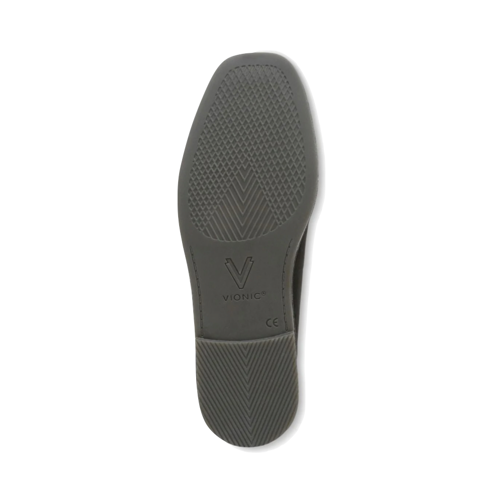 Bottom view of Vionic Willa 2.0 Slip On Suede Flat for women.