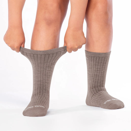 Wide Open by Darn Tough Men's Solid Cushioned Micro Crew Socks in Rye