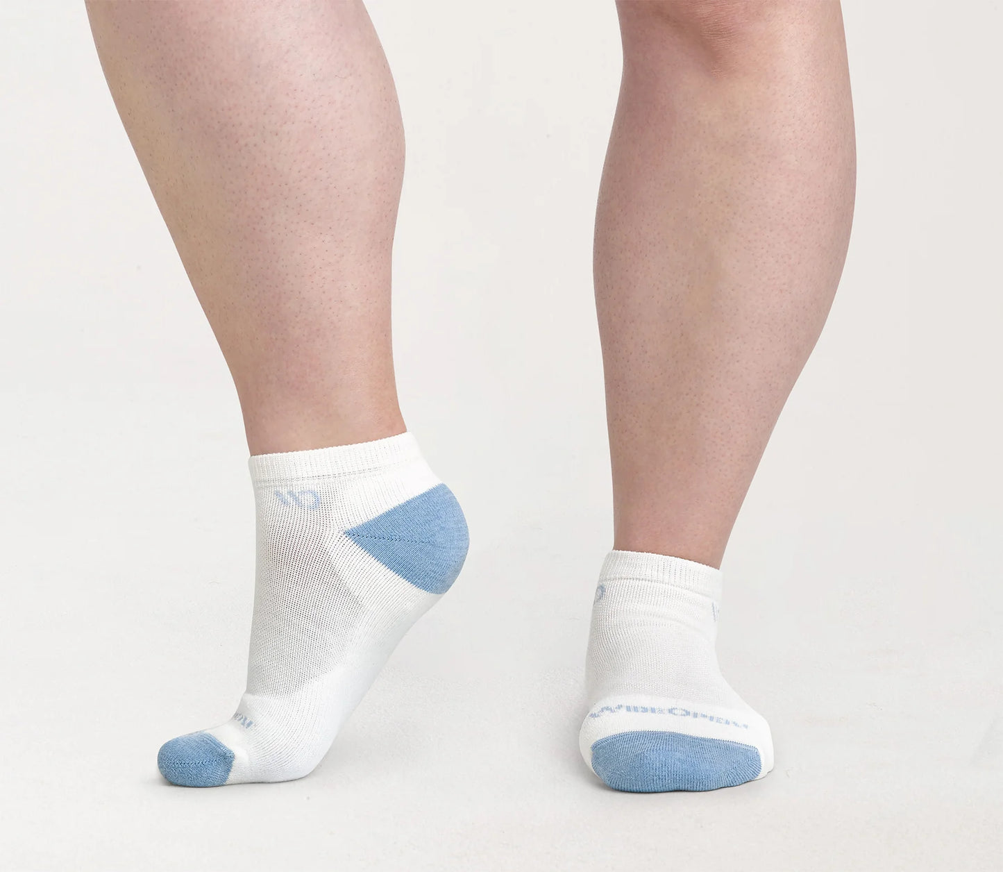 Wide Open by Darn Tough Women's Solid Cushioned No Show Socks in White