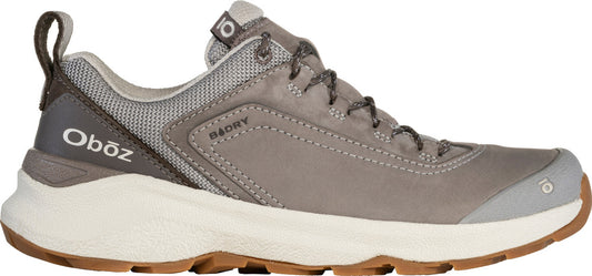 Oboz Women's Cottonwood Low Waterproof Hiking Sneaker in Drizzle