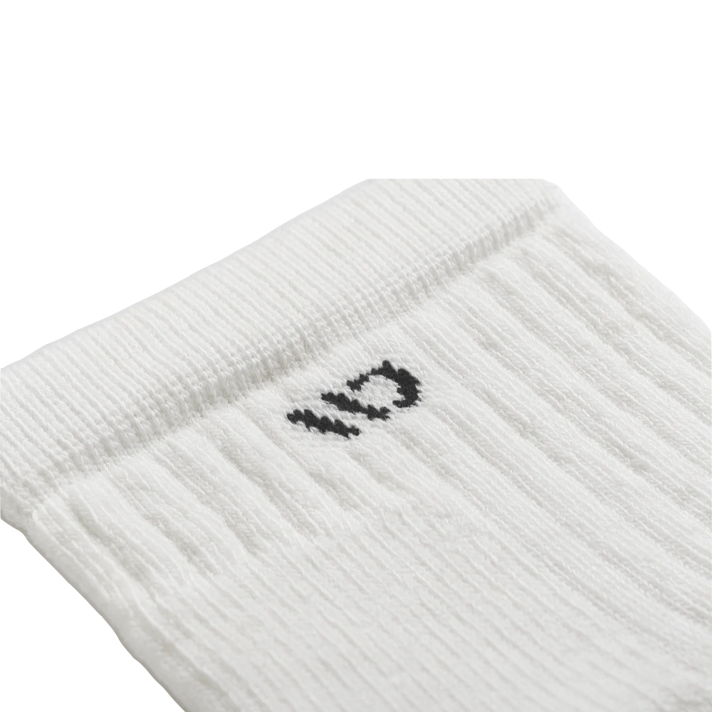 Detail view of Wide Open by Darn Tough Solid Cushioned Quarter Sock for men.