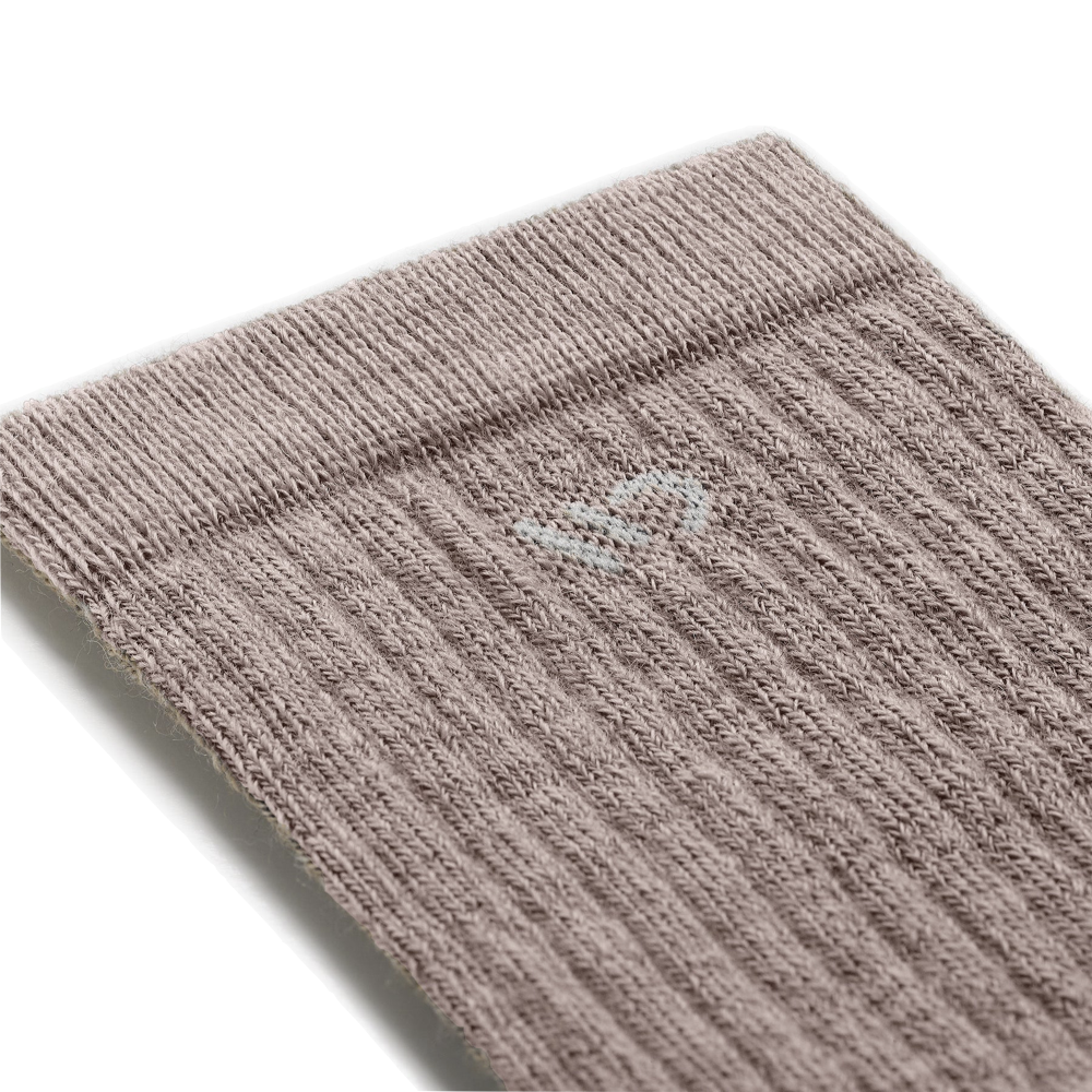 Detail view of Wide Open by Darn Tough Solid Cushioned Micro Crew Socks for men.