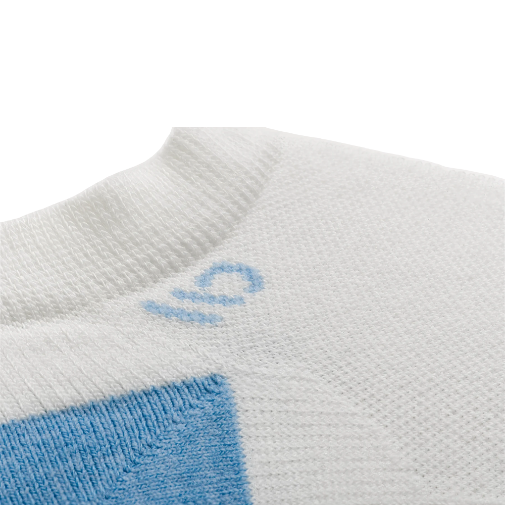 Detail view of Wide Open by Darn Tough Solid Cushioned No Show Socks for women.
