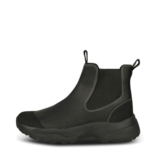Side (left) view of Woden Siri Waterproof Pull On Boot for women.