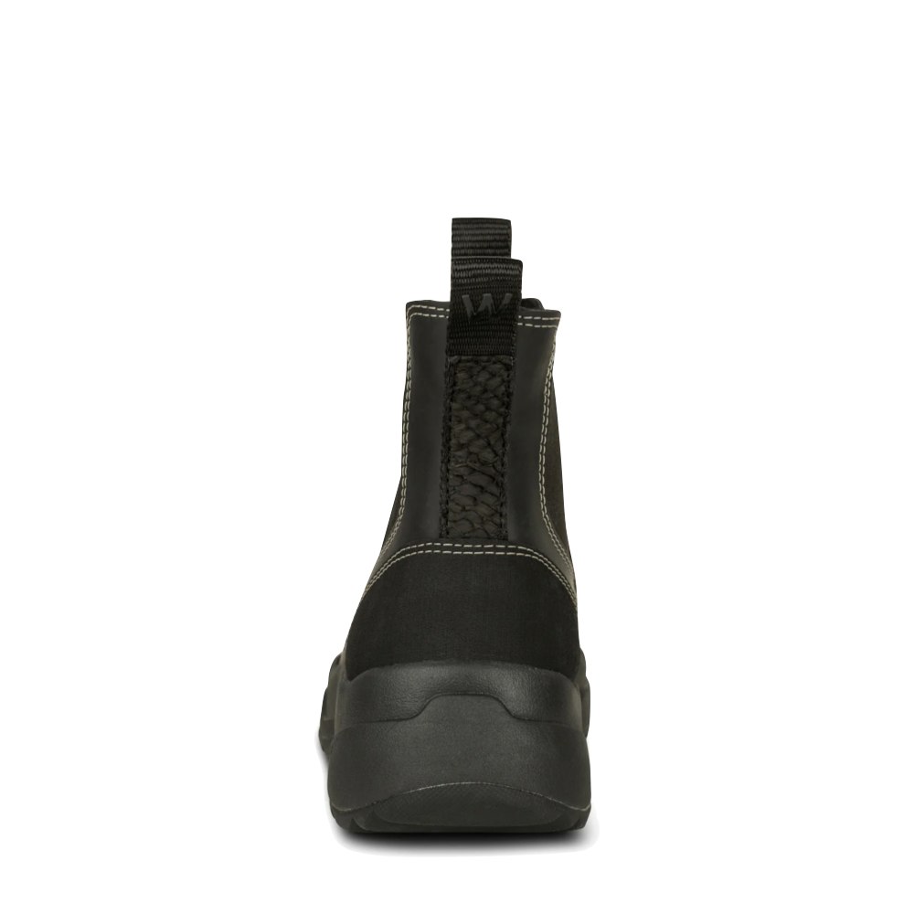 Back view of Woden Siri Waterproof Pull On Boot for women.