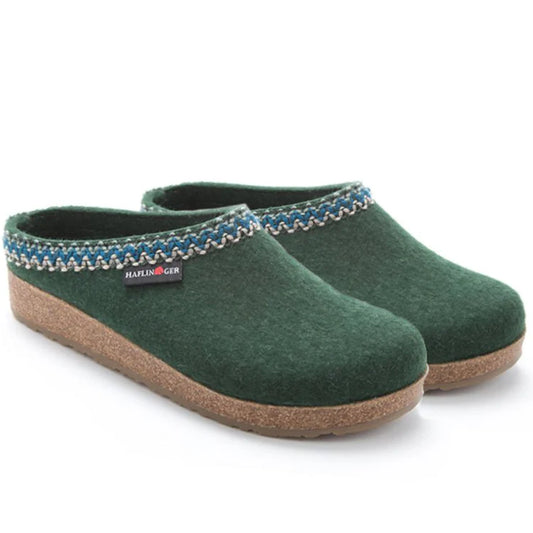 Haflinger Women's GZ Wool Clog in Spruce