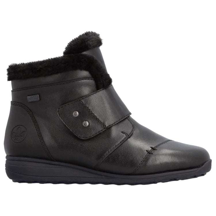Rieker Women's Donna 68 Waterproof Boot in Black