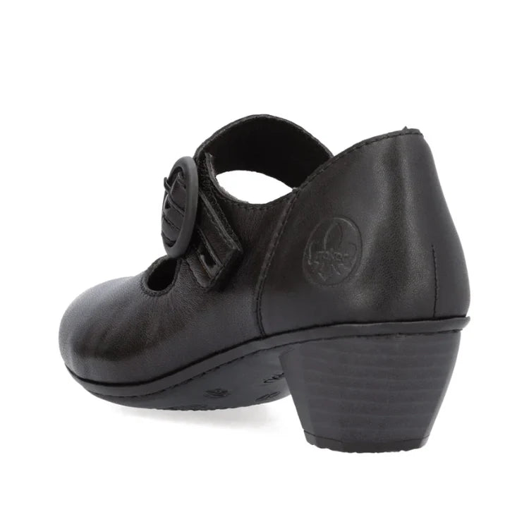 Rieker Women's Mariah 56 Heeled Mary Jane in Black