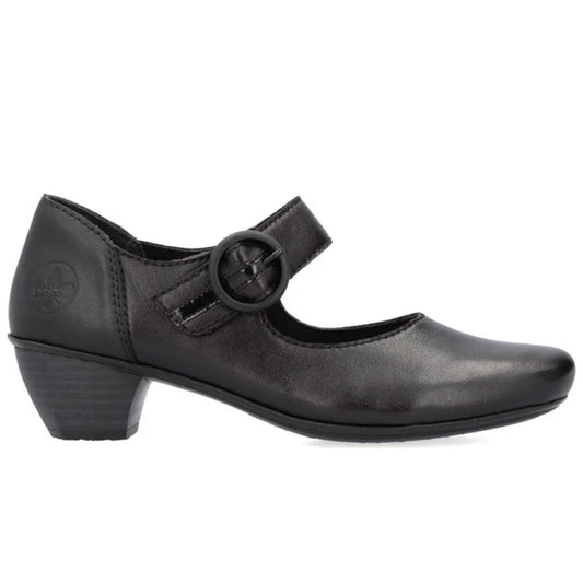 Rieker Women's Mariah 56 Heeled Mary Jane in Black
