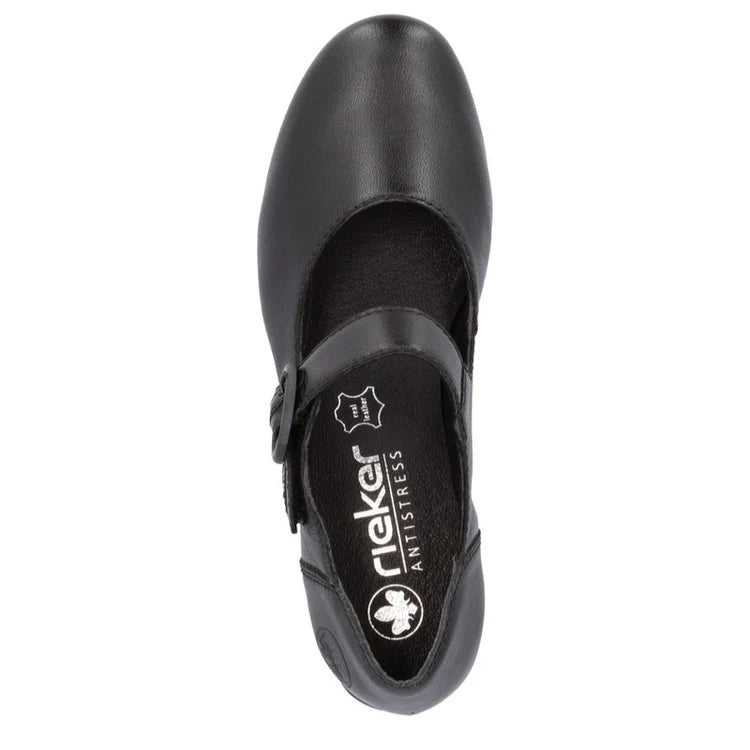 Rieker Women's Mariah 56 Heeled Mary Jane in Black