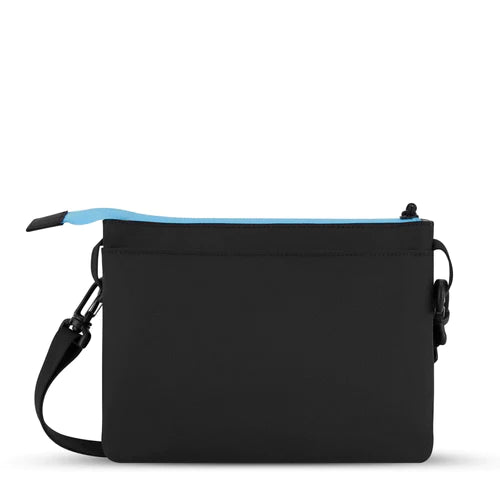 Sherpani Zoom Dual Pouch Crossbody Bag in Chromatic Black with Multi Color