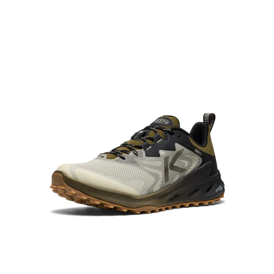 KEEN Men's Zionic NXT Waterproof Shoe in Abbey Stone/Dark Olive