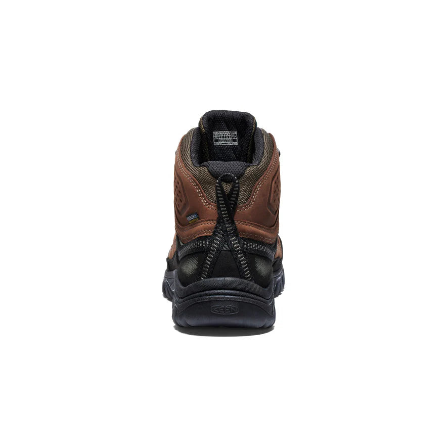 KEEN Men's Targhee IV Waterproof Hiking Boot in Bison/Black