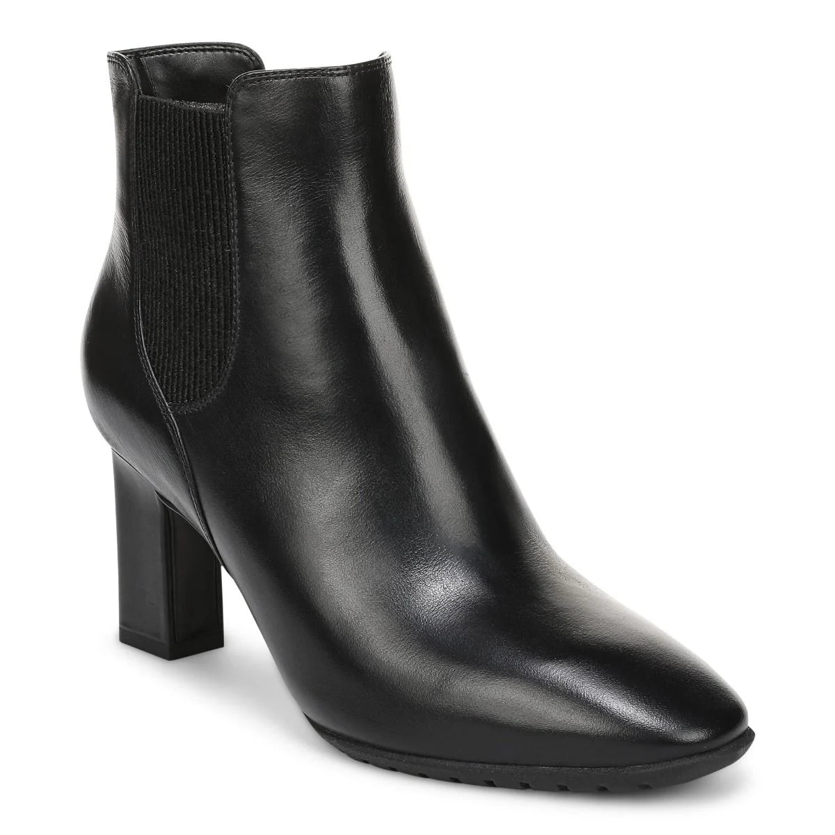 Vionic Women's Anastacia Heeled Side Zip Dress Boot in Black