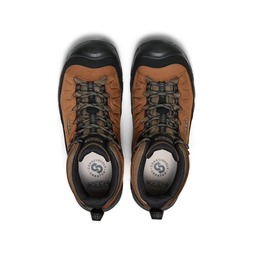 KEEN Men's Targhee IV Waterproof Hiking Boot in Bison/Black