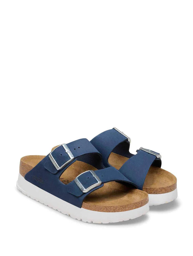 Birkenstock Women's Arizona Flex Platform Sandal in New Navy – V&A Birkenstock Women's Arizona Flex Platform Sandal in New Navy – V&A
