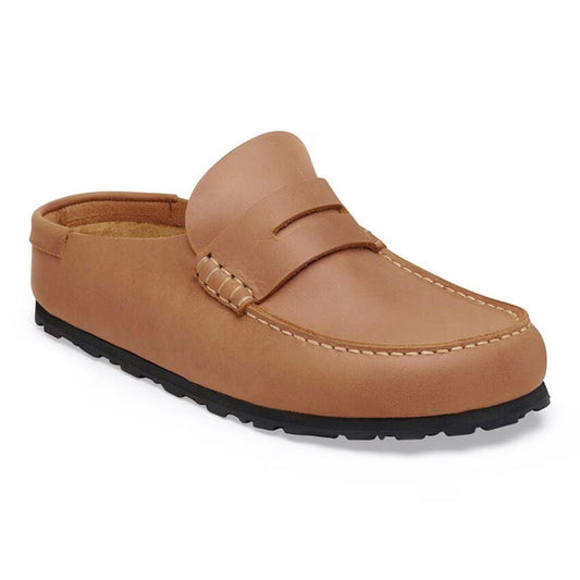 Birkenstock Women's Naples 2.0 Wrapped Oiled Leather Clog in Cognac