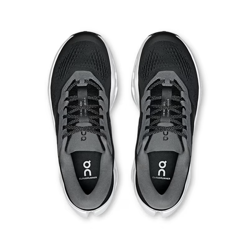 On Women's Cloudrunner 3 Sneaker in Black/Ivory
