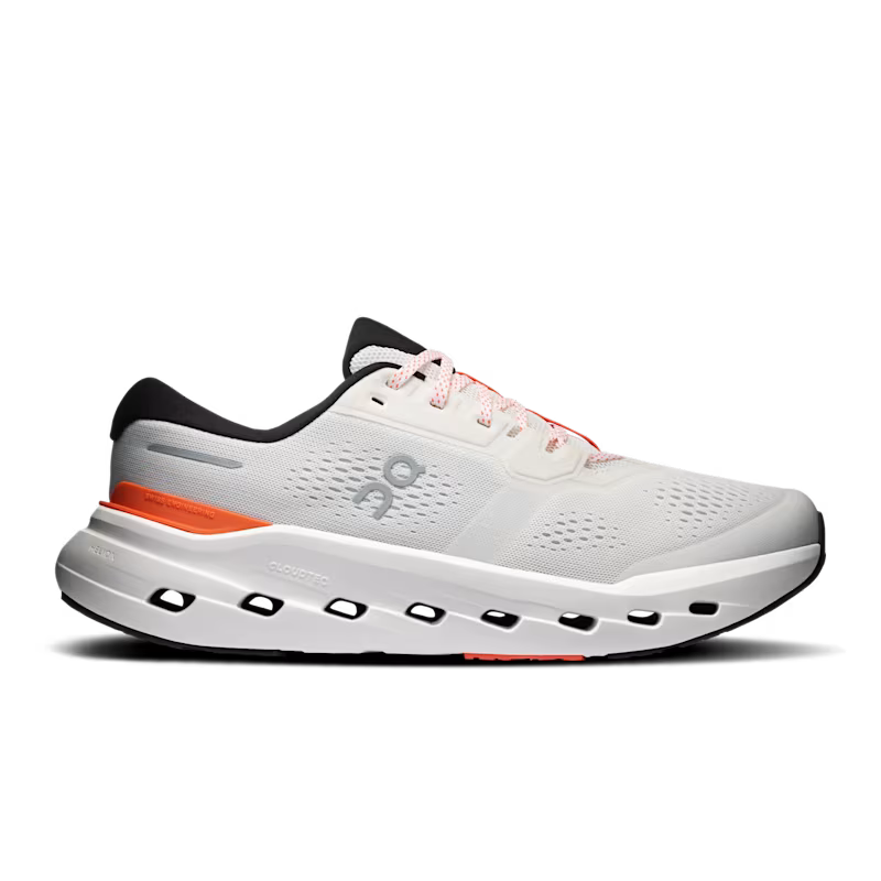 On Men's Cloudrunner 3 Sneaker in Ivory/Flame