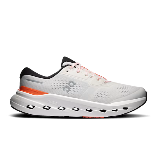 On Men's Cloudrunner 3 Sneaker in Ivory/Flame