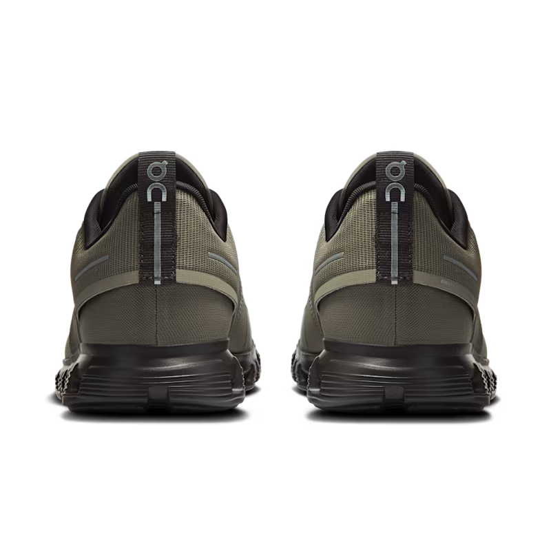 On Men's Cloud 6 Waterproof Sneaker in Olive/Espresso