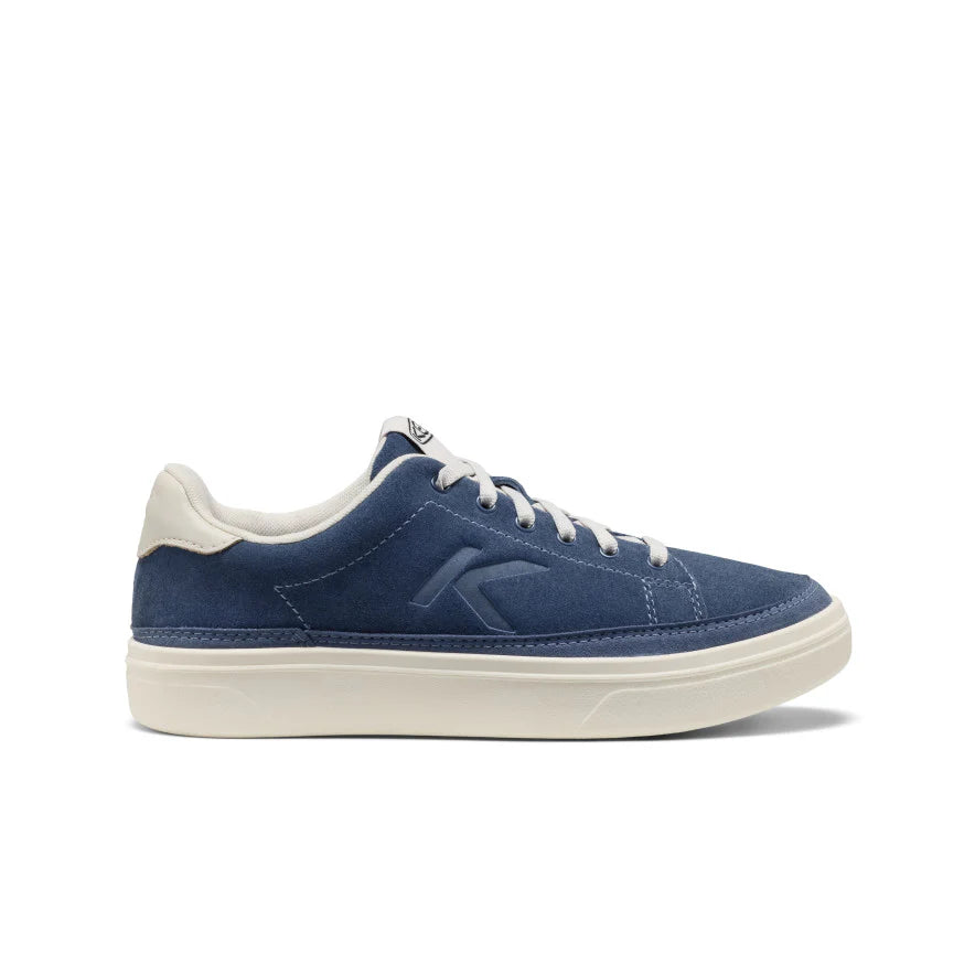 KEEN Women's KM1 Leather Sneaker in Vintage Indigo/Birch