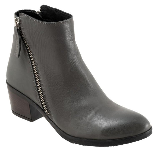 Bueno Women's Camila Heeled Double Side Zip Boot in Ash