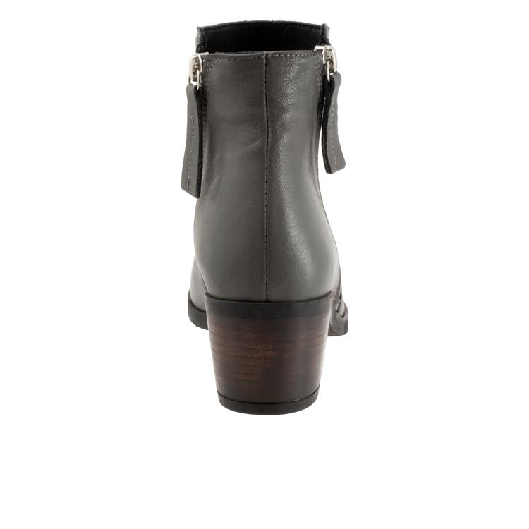 Bueno Women's Camila Heeled Double Side Zip Boot in Ash