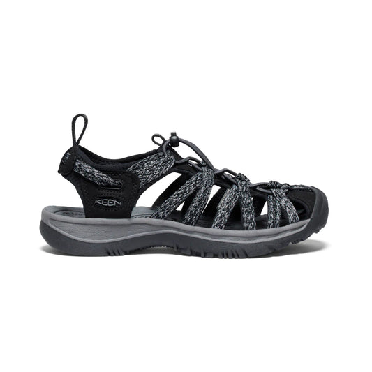 KEEN Women's Whisper Sandal in Black/Steel Grey