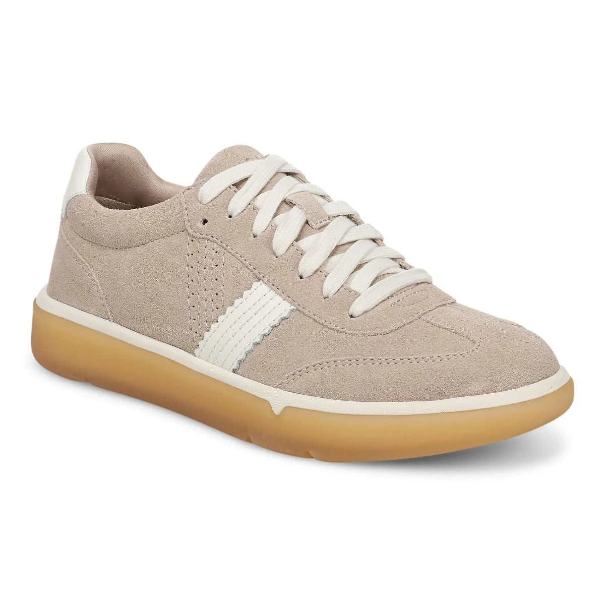 Vionic Women's City Walk Lace Sneaker in Lucid Beige Suede