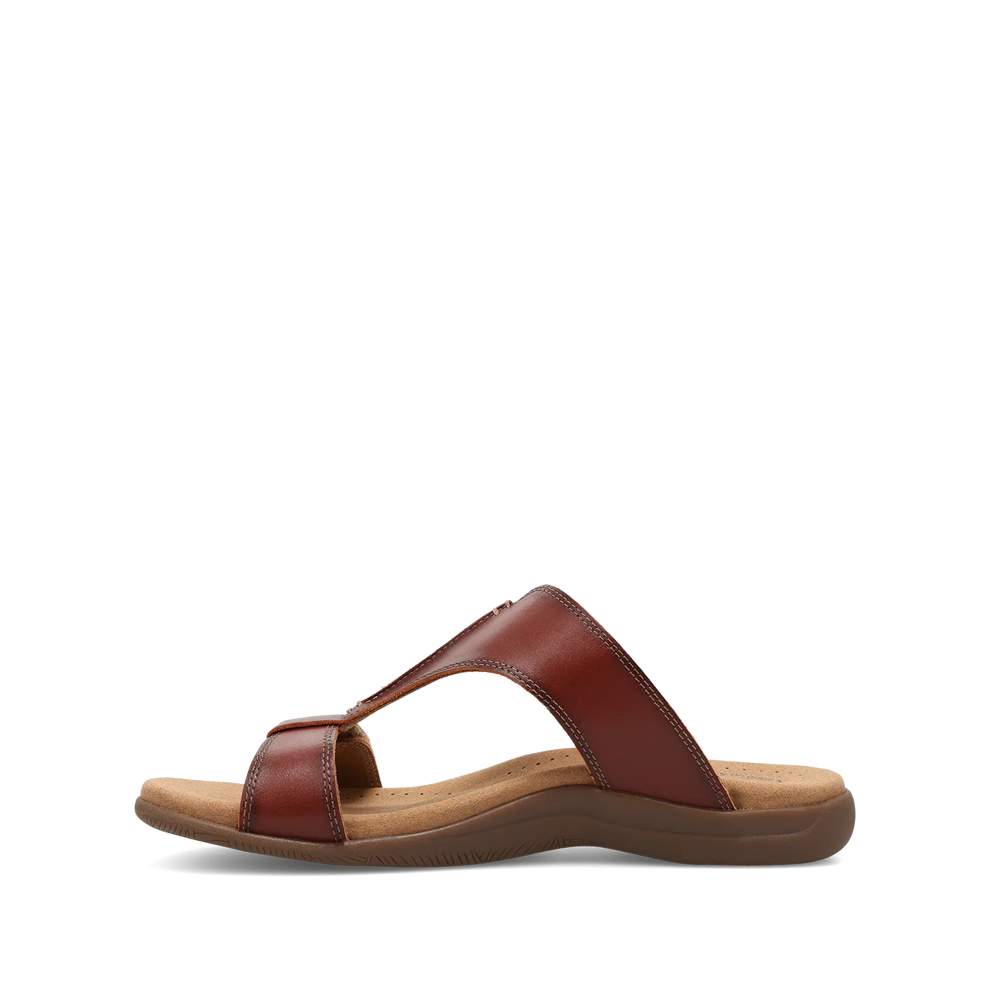 Taos Women's Slide Show Slip on Sandal in Cognac