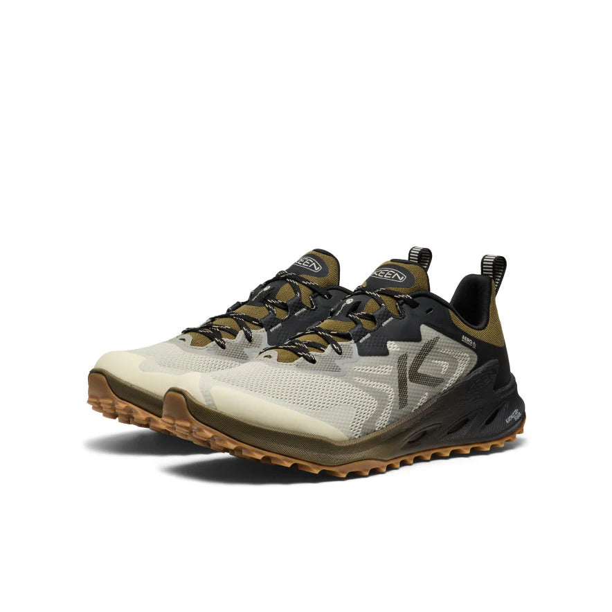 KEEN Men's Zionic NXT Waterproof Shoe in Abbey Stone/Dark Olive