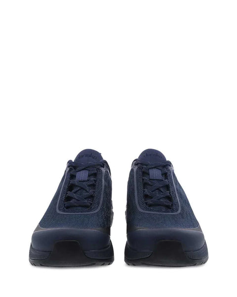 Dansko Women's Makayla Mesh Waterproof Lace Sneaker in Navy Mesh